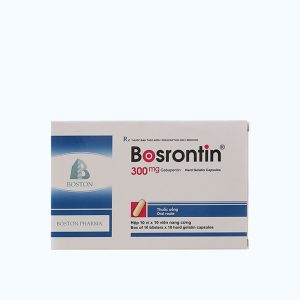 Viên nang BOsrOntin 300mg trị động kinh, viêm dây thần kinh (10 vỉ x 10 viên)