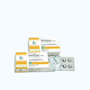 Viên nén Bostrypsin 4200 IU phù nề sau chấn thương, phẫu thuật, bỏng (2 vỉ x 10 viên)