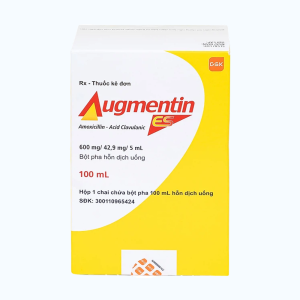 Bột pha hỗn dịch uống Augmentin ES GSK điều trị các nhiễm trùng do vi khuẩn gây ra ở trẻ (100ml)