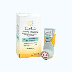 Thuốc hít Breztri 160/7.2/5mcg Astrazeneca giảm co thắt phế quản cấp tính (120 liều)