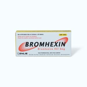 Bromhexin 8mg (3 vỉ x 20 viên) – Long đờm, giảm ho hiệu quả