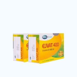 Bộ 2 hộp Enat 400 IU điều trị và dự phòng tình trạng thiếu vitamin E (3 vỉ x 10 viên)