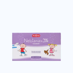 Dung dịch nhỏ mũi muối ưu trương Buona Nebianax 3% Flaconcini (Hộp 20 ống x 5ml)