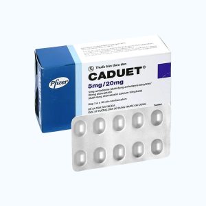 Viên nén Caduet 5mg/20mg điều trị tăng cholesterol máu, phòng ngừa bệnh tim mạch (3 vỉ x 10 viên)