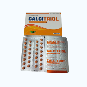 Viên nang mềm Calcitriol 0.25mcg điều trị cường cận giáp thứ phát (3 vỉ x 30 viên)