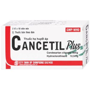 Cancetil plus 16mg/12.5mg Shinpoong (3 Vi x 10 Vien)