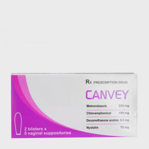 Viên đặt âm đạo Canvey điều trị nhiễm khuẩn, nhiễm nấm âm đạo (2 vỉ x 5 viên)