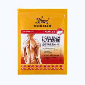 Cao dán Tiger Balm Plaster-RD 10X14cm giảm các triệu chứng mỏi cơ, giảm đau và nhức cơ (túi 3 miếng)