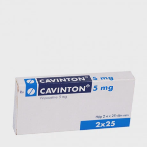 Viên nén Cavinton 5mg Gedeon điều trị rối loạn tuần hoàn não, giảm thính lực (2 vỉ x 25 viên)