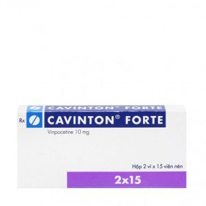 Viên nén Cavinton Forte 10mg Gedeon điều trị rối loạn tuần hoàn não, giảm thính lực (2 vỉ x 15 viên)