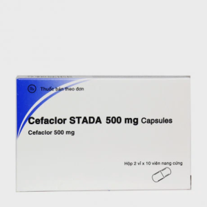 Viên nang Cefaclor Stada 500mg kháng sinh điều trị nhiễm khuẩn (2 vỉ x 8 viên)