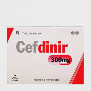 Viên nang Cefdinir 300mg - TV.Pharma kháng sinh điều trị nhiễm khuẩn (1 vỉ x 10 viên)