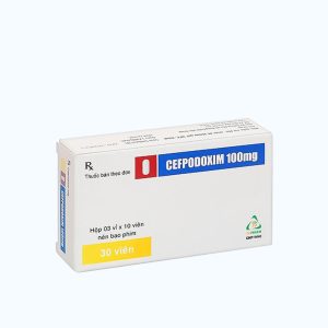 Viên nén Cefpodoxim 100mg - TV.Pharma kháng sinh điều trị nhiễm khuẩn (3 vỉ x 10 viên)