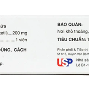Viên nén bao phim Cefpodoxim-HV điều trị nhiễm khuẩn (3 vỉ x 10 viên)