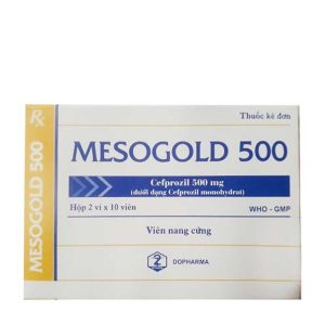 Viên nang Mesogold 500mg kháng sinh điều trị nhiễm khuẩn (2 vỉ x 10 viên)