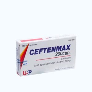 Viên nang Ceftenmax 200mg kháng sinh điều trị nhiễm khuẩn (2 vỉ x 10 viên)
