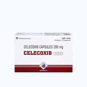 Viên nang Celecoxib 200mg trị viêm và giảm đau khớp, đau cấp và đau sau phẫu thuật (3 vỉ x 10 viên)