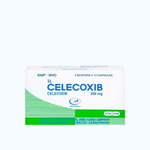 Viên nang Celecoxib 200mg điều trị viêm và giảm các cơn đau cơ xương khớp (3 vỉ x 10 viên)