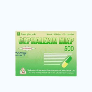 Viên nang Cephalexin 500mg điều trị nhiễm khuẩn (10 vỉ x 10 Viên)