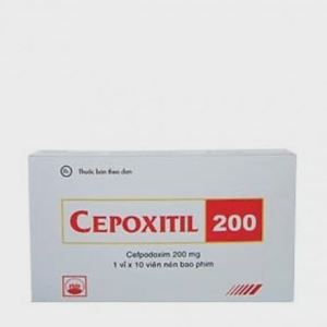 Viên nén Cepoxitil 200mg kháng sinh điều trị nhiễm khuẩn (1 vỉ x 10 viên)