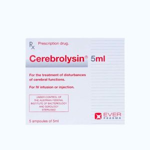 Dung dịch tiêm Cerebrolysin 5ml Ever Pharma sa sút trí tuệ, đột quỵ, rối loạn trí nhớ (5 ống x 5ml)