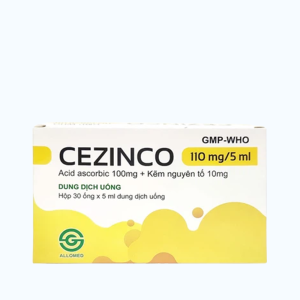 CEZINCO ALLOMED 110mg/5ml ( Hộp 30 Ống)