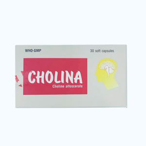 Viên nang CHOLINA 400MG điều trị và phục hồi chức năng sau đột quỵ, sa sút trí tuệ (3 vỉ x 10 viên)