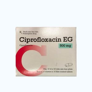 Viên nén CIPROFLOXACIN EG 500mg điều trị và dự phòng nhiễm khuẩn (10 vỉ x 10 viên)