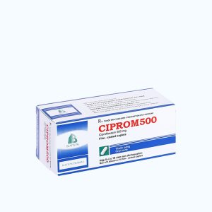Viên nén Ciprom 500mg điều trị và dự phòng nhiễm khuẩn (5 vỉ x 10 viên)