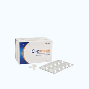 Viên nén CIPROTHEPHARM 500MG điều trị và dự phòng nhiễm khuẩn (10 vỉ x 10 viên)