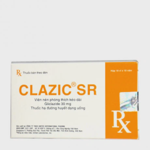 Viên giải phóng có kiểm soát Clazic SR 30mg điều trị đái tháo đường type 2 (10 vỉ x 10 viên)