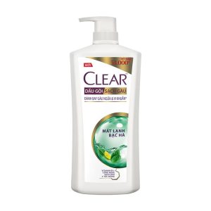 Dầu Gội CLEAR Bạc Hà Mát Lạnh Sạch Gàu (chai 630g)