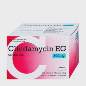 Viên nang Clindamycin 300mg điều trị nhiễm khuẩn (10 vỉ x 10 viên)