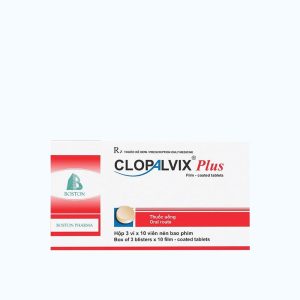 Viên nén Clopalvix Plus phòng ngừa thành lập cục máu đông, huyết khối (3 vỉ x 10 viên)