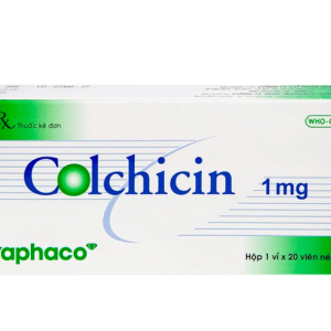 Viên nén Colchicin 1mg Traphaco điều trị gút, tăng acid uric máu (1 vỉ x 20 viên)