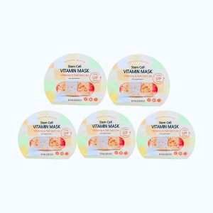 Combo 5 miếng mặt nạ BANOBAGI Stem Cell Whitening & Dark Spot Care dưỡng ẩm, giúp làn da trắng sáng (Miếng 30g)