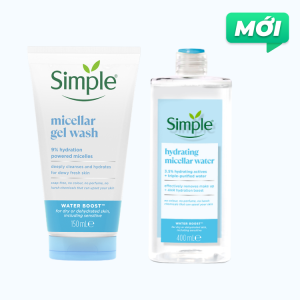Combo Simple Làm Sạch Và Cấp Ẩm cho da