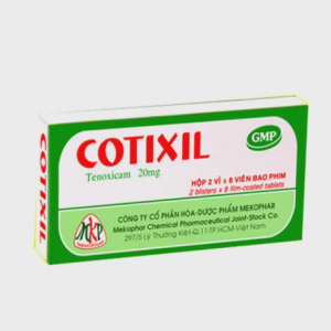 Viên nén bao phim Cotixil 20mg giảm đau và giảm viêm xương khớp (2 vỉ x 8 viên)