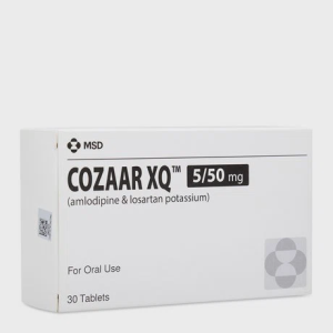Viên nén Cozaar XQ 5mg/50mg điều trị tăng huyết áp (3 vỉ x 10 viên)