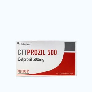 Viên nén CTTPROZIL 500MG kháng sinh điều trị nhiễm khuẩn (1 vỉ x 10 viên)