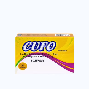 Viên ngậm CUFO LOZENGES trị đau họng (2 vỉ x 12 viên)