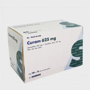 Viên nén Curam 625 Lek Pharma điều trị nhiễm khuẩn (10 vỉ x 8 viên)