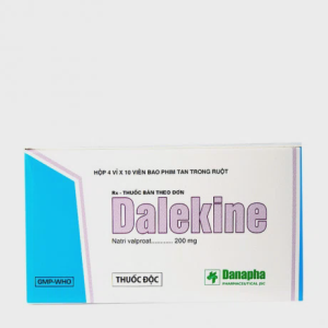 Viên nén Dalekine 200mg điều trị động kinh (4 vỉ x 10 viên)