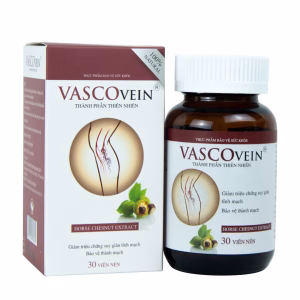 Viên uống Vascovein hỗ trợ giảm triệu chứng suy giãn tĩnh mạch (Hộp 30 viên)