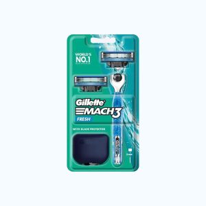 Dao cạo March3+ Gillette (Hộp 1 cán dao + 2 lưỡi dao)
