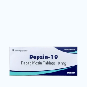 Viên nén Dapzin 10mg điều trị đái tháo đường type 2 (3 vỉ x 10 viên)