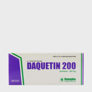 Viên nén Daquetin 200mg Danapha trị rối loạn lưỡng cực, trầm cảm (6 vỉ x 10 viên)