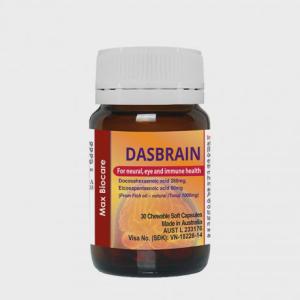 Viên nang Dasbrain điều trị tăng cholesterol máu, giảm mỡ máu (chai 30 viên)