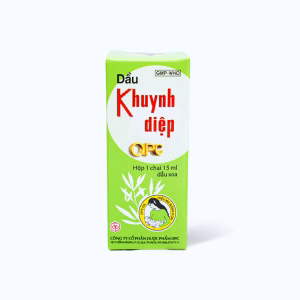 Dầu Khuynh Diệp OPC trị cảm cúm, sổ mũi, nghẹt mũi, chóng mặt, say tàu xe (chai 15ml)