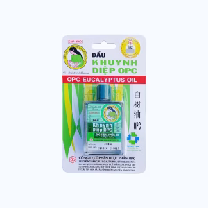 Dầu Khuynh Diệp OPC trị cảm cúm, sổ mũi, nghẹt mũi, chóng mặt, say tàu xe (chai 25ml)